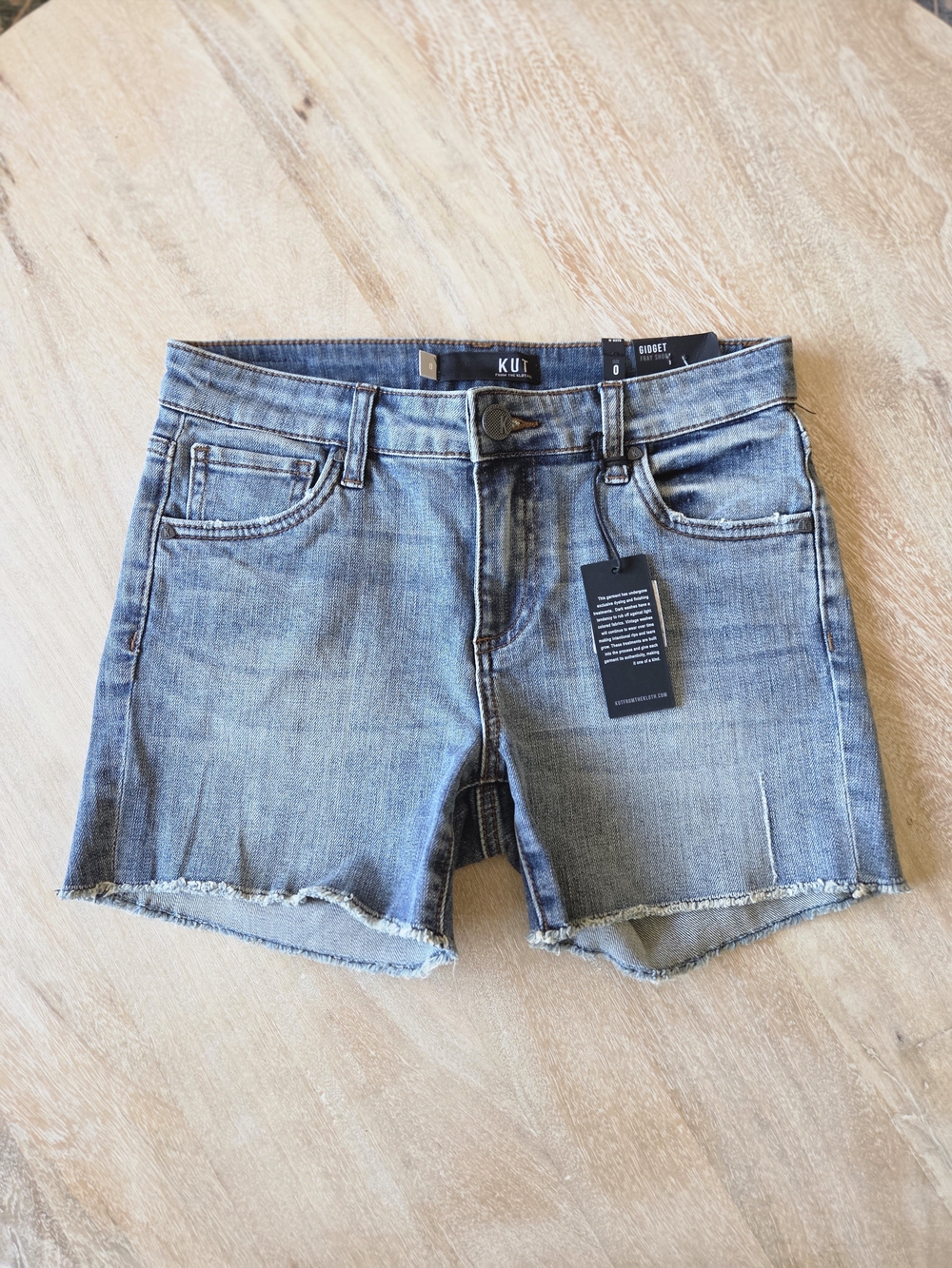 Kut from the Kloth Blue Denim Jean Shorts